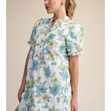 VINTAGE FLORAL MINI DRESS