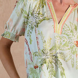 TROPICAL PRINT SSLV TOP