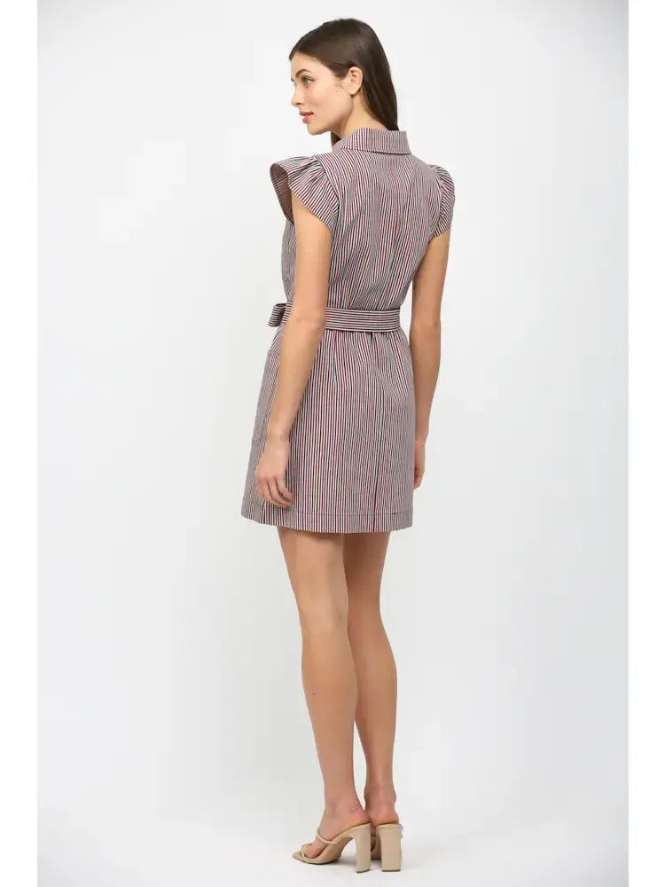 ELLA BUTTON DOWN MINI DRESS