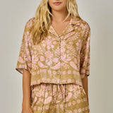 BOTANICAL PRINT SHORT SET