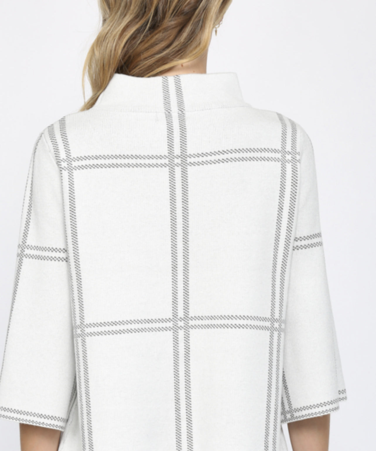 MOCK NECK SWEATER BELL SLEEVE