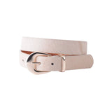CALF HAIR BELT W/THICK BUCKLE