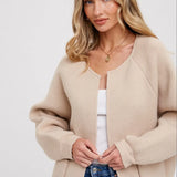 OPEN FRONT SWEATER JACKET
