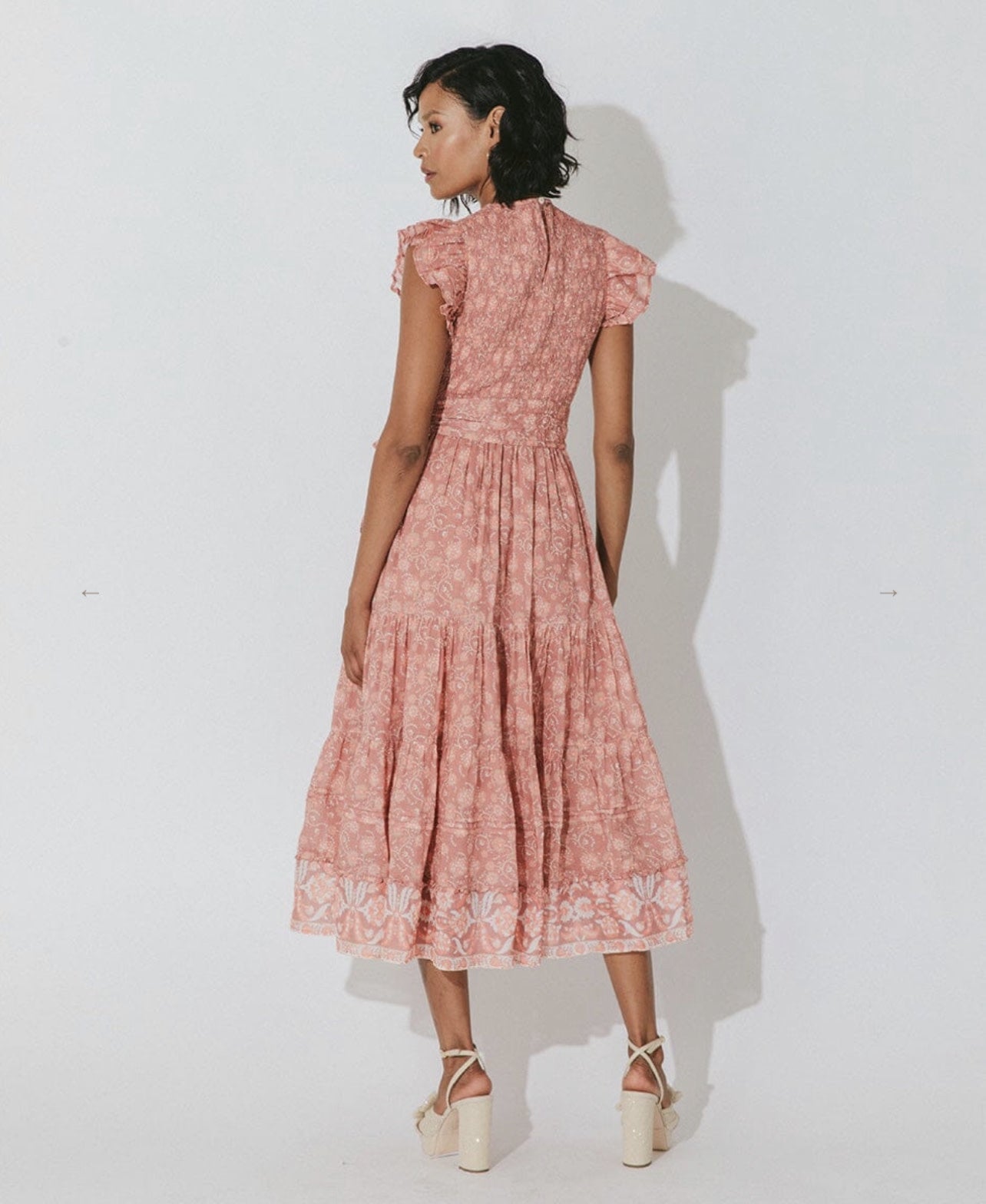 RITA FLORAL ANKLE DRESS
