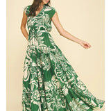 FLORAL TIERED MAXI DRESS