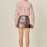 LILY STRIPE RUFFLE BLOUSE