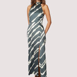 ELISA MAXI HALTER DRESS