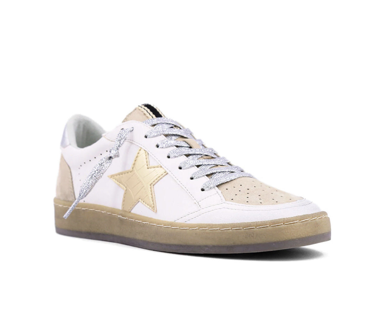 LEATHER AND SUEDE SNEAKERS