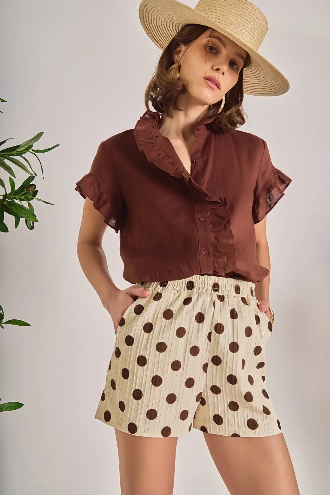 CARLEE POLKA DOT SHORT