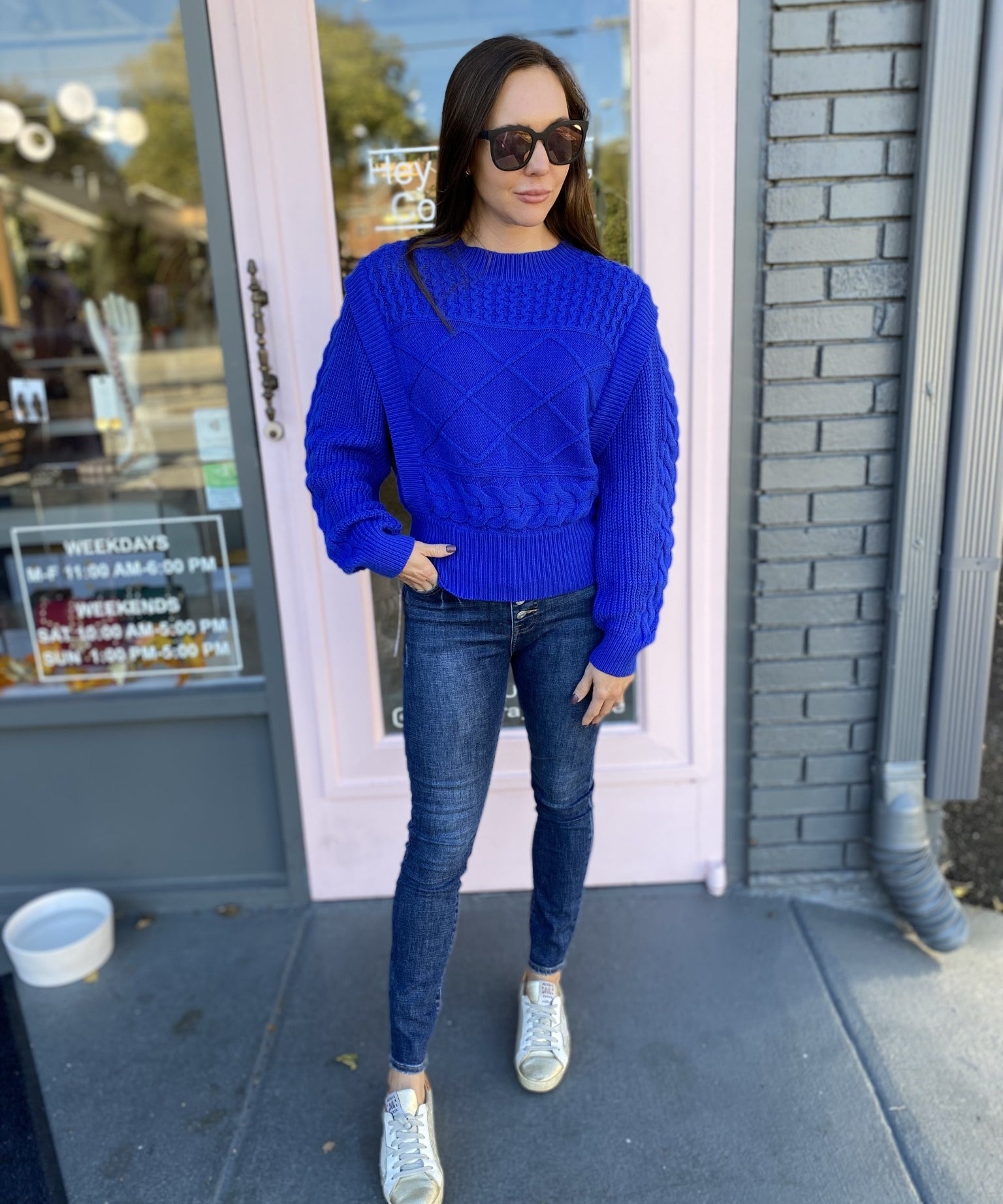 EDWINA  CABLE KNIT SWEATER