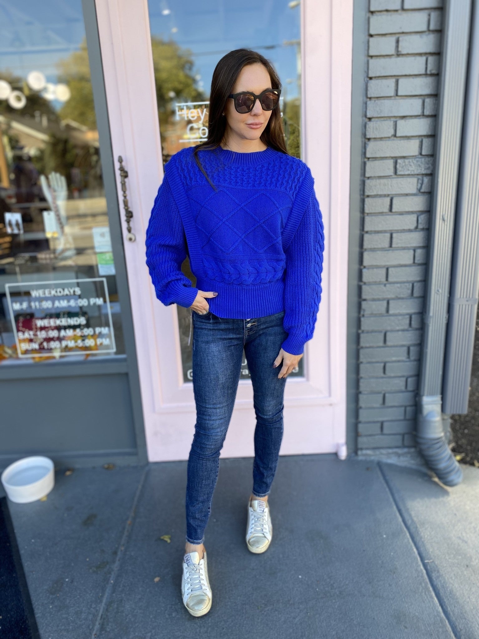EDWINA  CABLE KNIT SWEATER