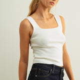 ESSENTIAL SLVLESS KNIT TANK