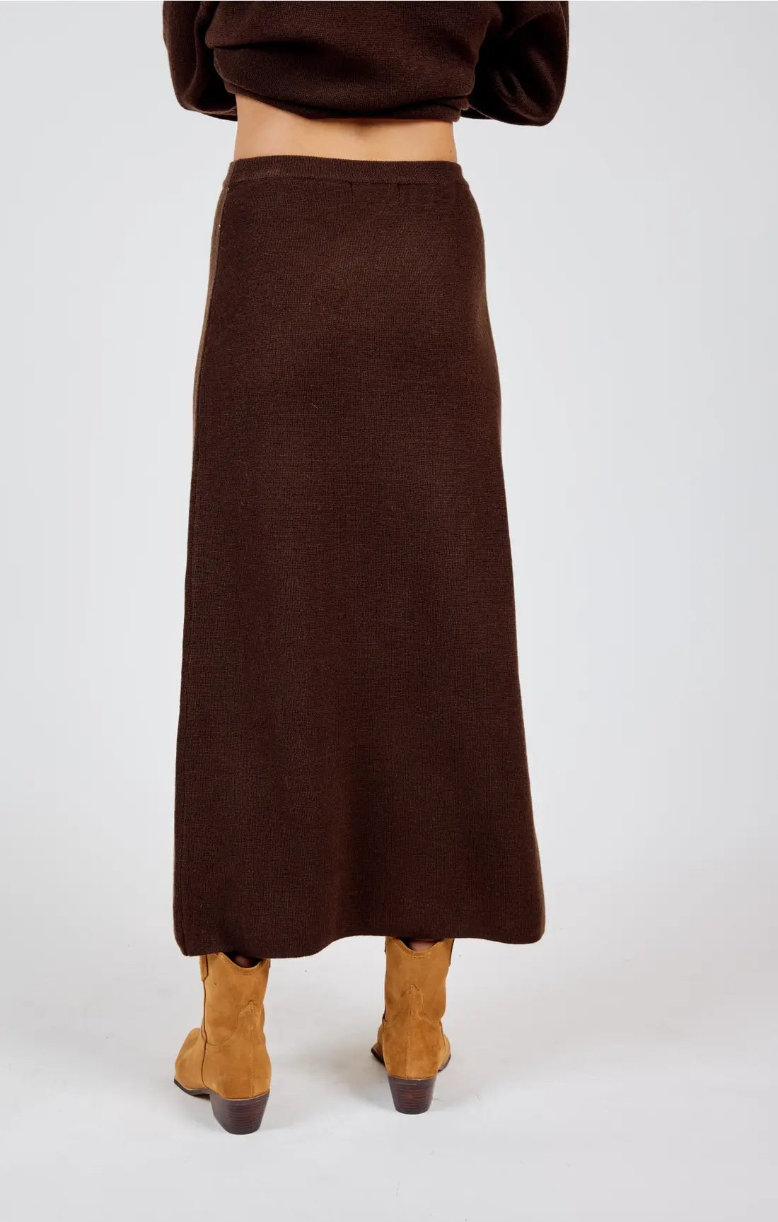 THE CATHERINE KNIT MIDI SKIRT