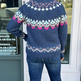 HALF ZIP KNIT SWEATER
