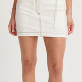 GENA CONTRAST STITCH SKIRT