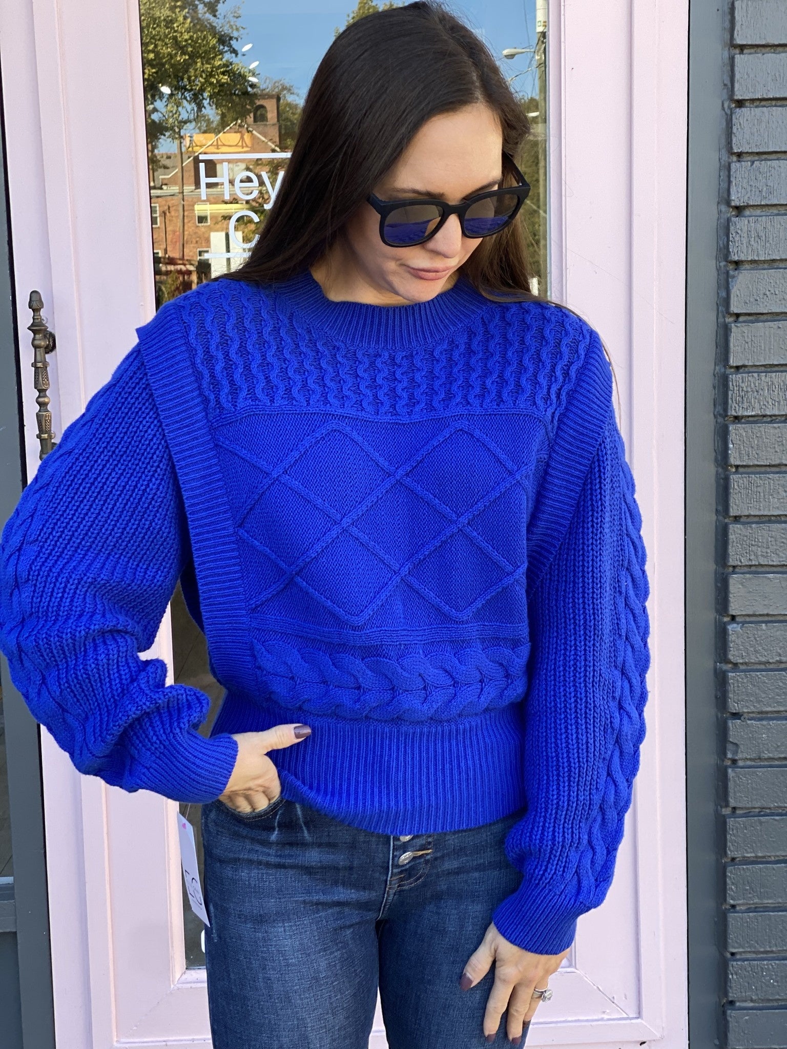 EDWINA  CABLE KNIT SWEATER