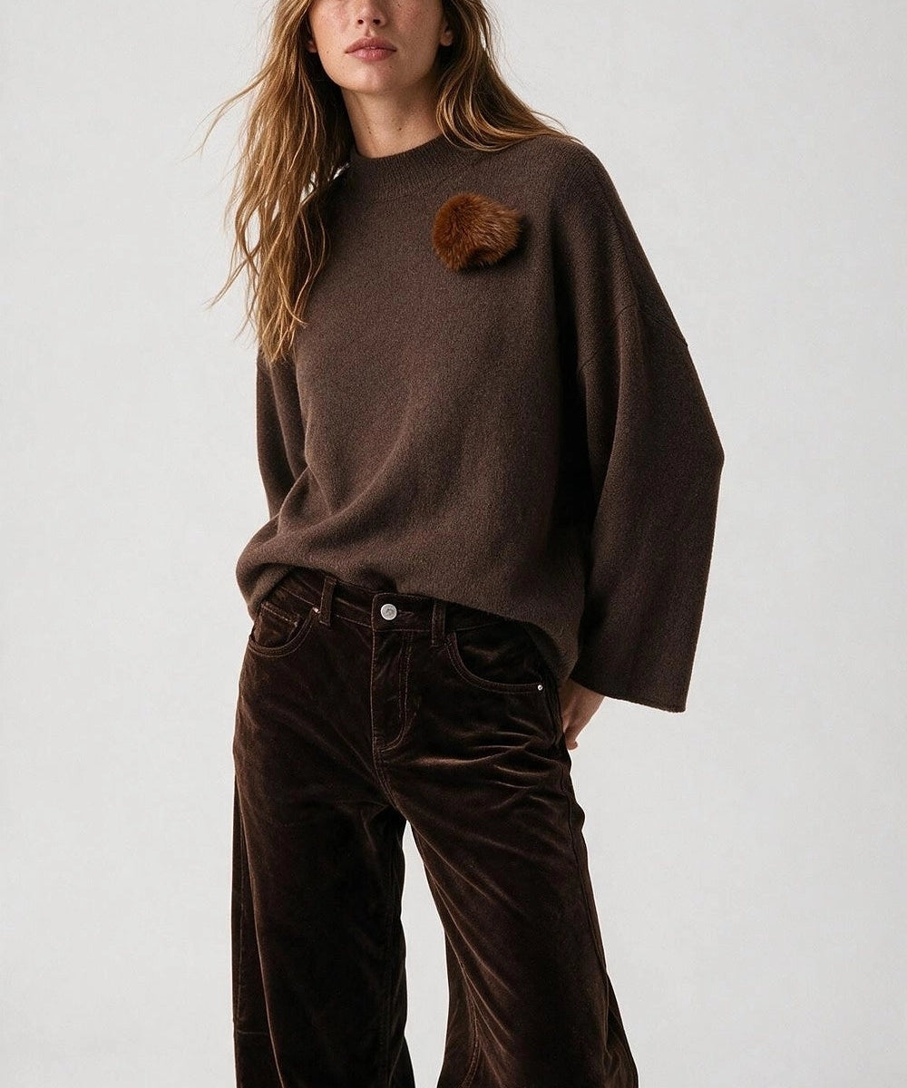 Pom Pom Knit Sweater