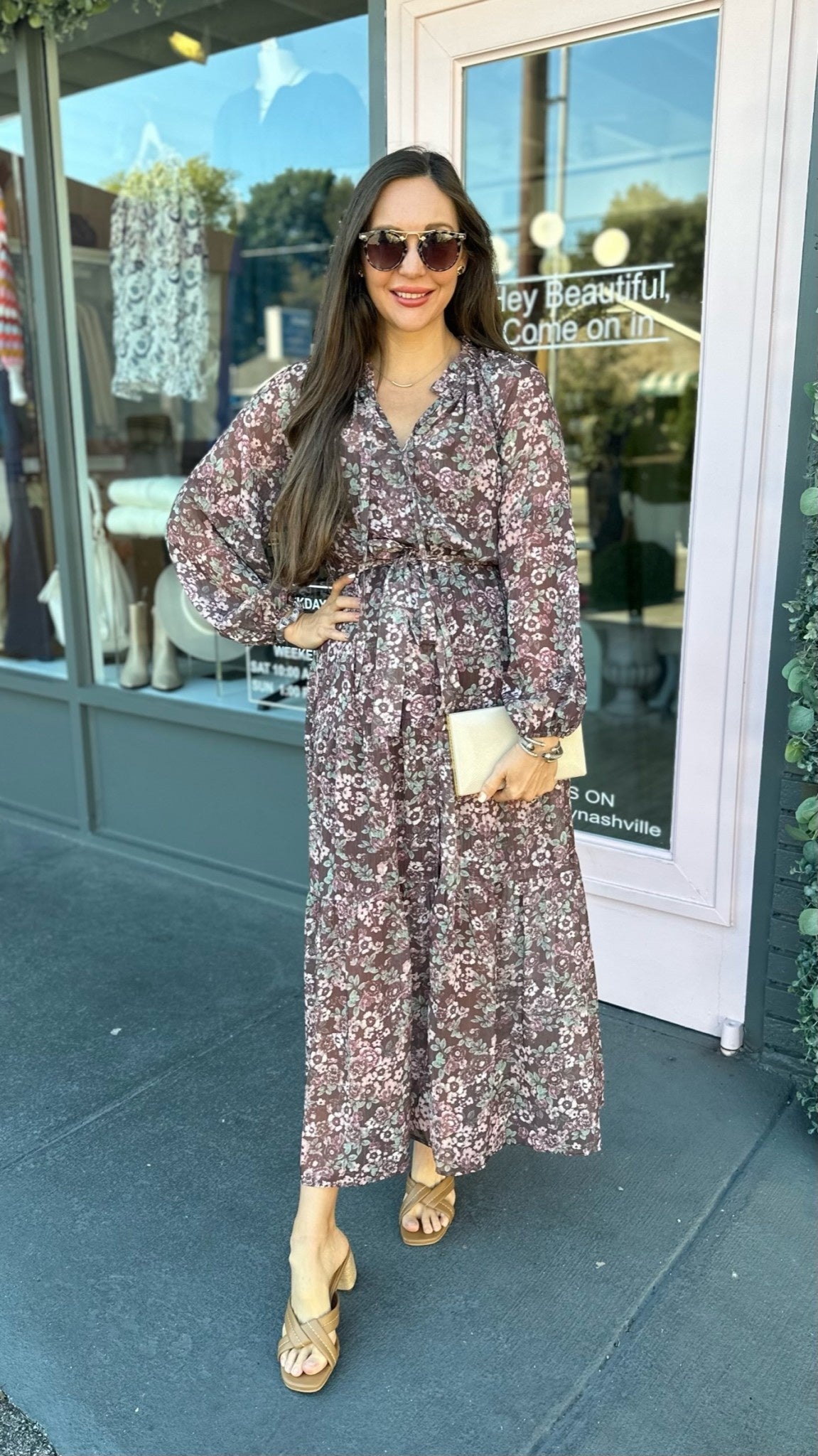HARVEST CHIFFON MAXI DRESS