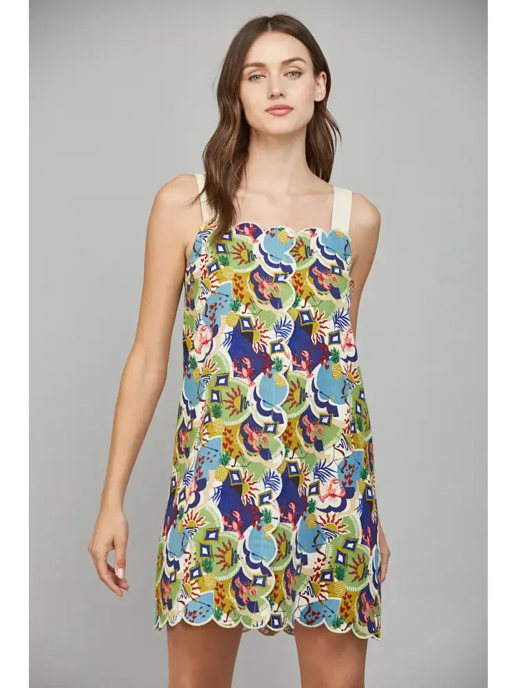 LOBSTER PRINT MINI DRESS