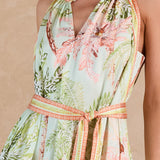 HALTER NECK MIDI DRESS