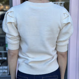 S/S PUFF KNIT SWEATER