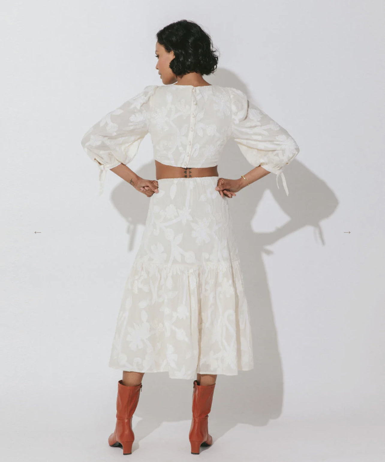 CELESTE CUT OUT MIDI DRESS