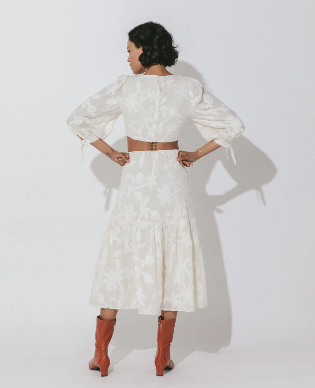 CELESTE CUT OUT MIDI DRESS