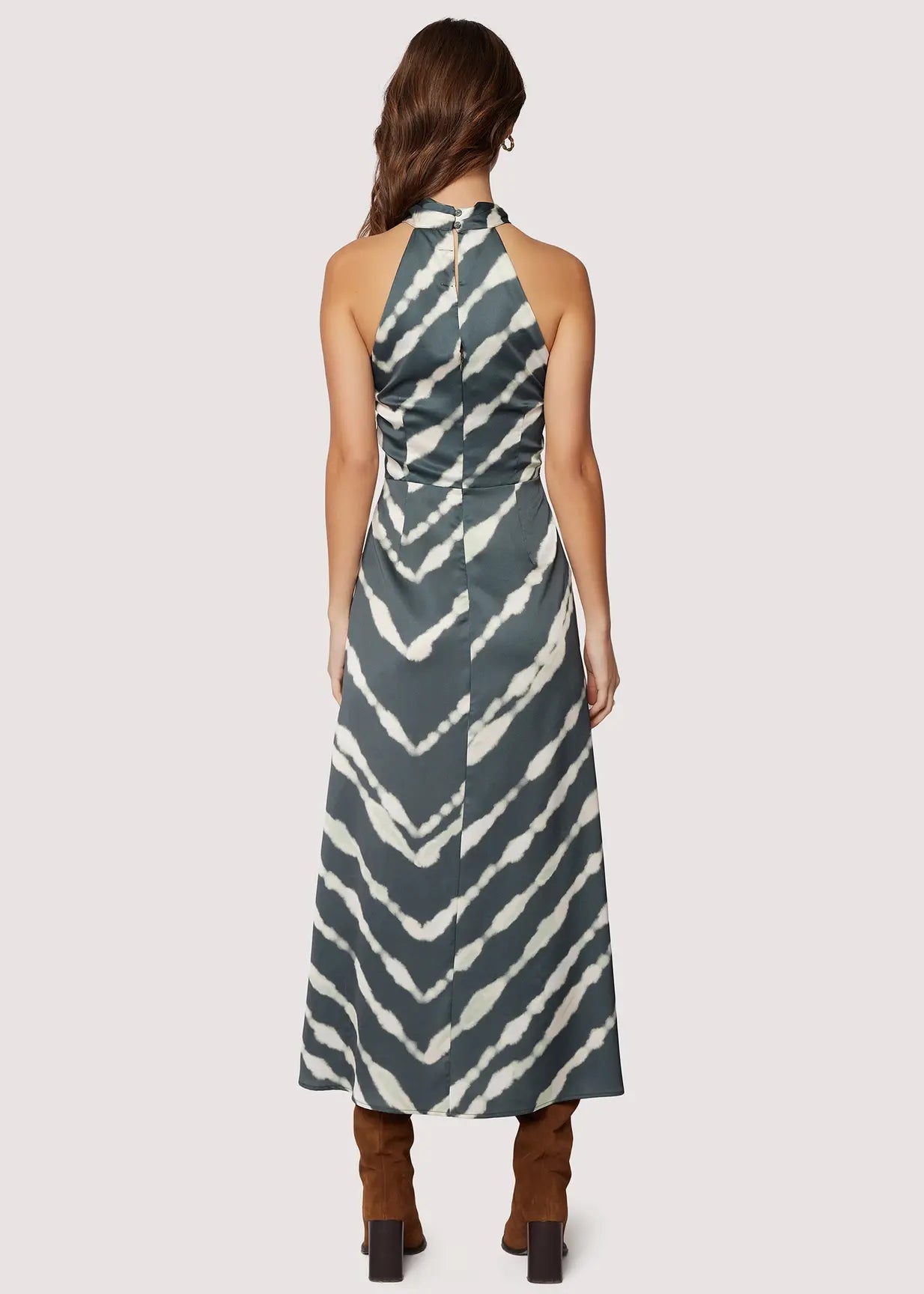 ELISA MAXI HALTER DRESS