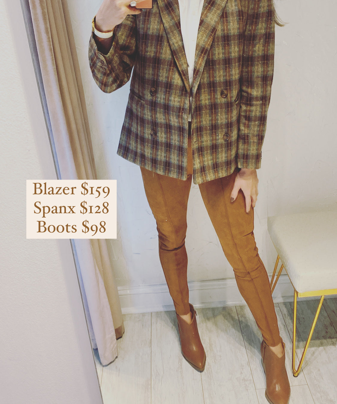 PLAID MENSWEAR BLAZER