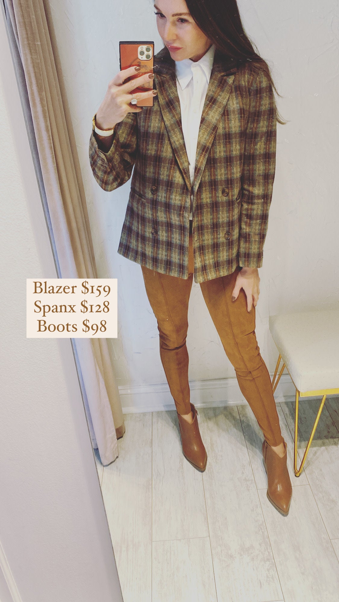PLAID MENSWEAR BLAZER