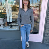 HALF ZIP SWEATER