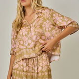 BOTANICAL PRINT SHORT SET