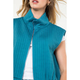 QUILTED ZIP UP VEST