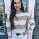 STRIPED KNIT SWEATER