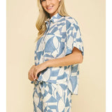 PRINT BUTTON DOWN SHIRT