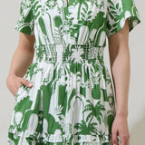 NALA CITY POPLIN TIERED MAXI DRESS