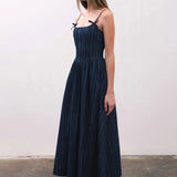 DENIM MIDI DRESS