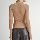 EVERYDAY MOCK NECK LSLV TOP (Additional Colors)