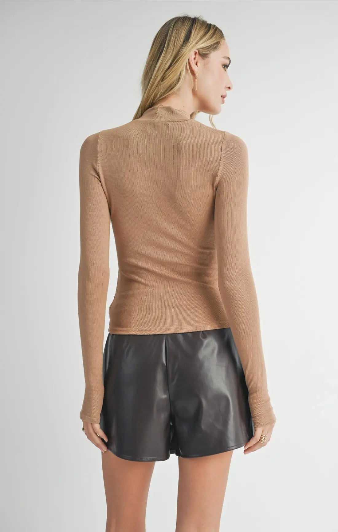EVERYDAY MOCK NECK LSLV TOP (Additional Colors)