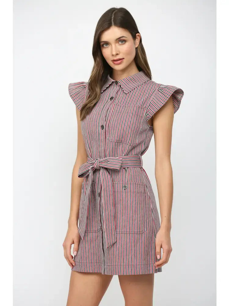 ELLA BUTTON DOWN MINI DRESS