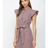 ELLA BUTTON DOWN MINI DRESS