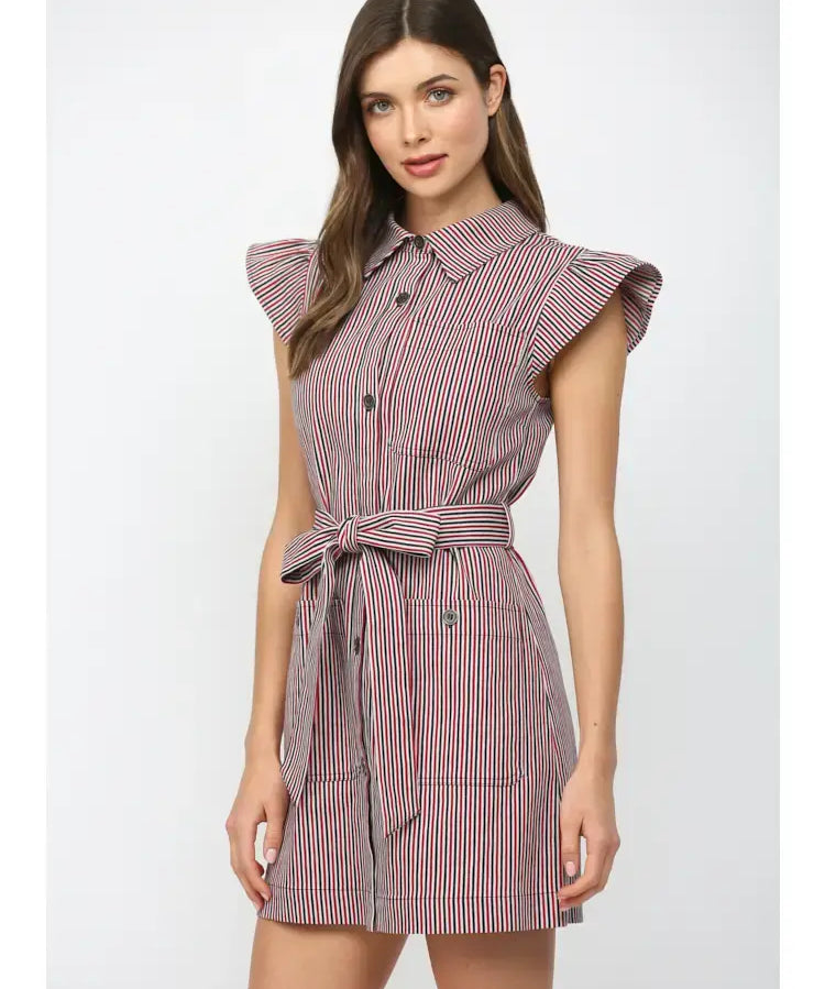 ELLA BUTTON DOWN MINI DRESS