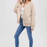 OPEN FRONT SWEATER JACKET