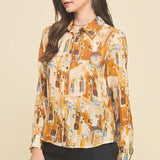 FRENCH SCENIC PRINT TOP (additional colors)