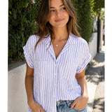 IDRIS STRIPE BUTTON DOWN