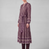 Boho Medallion Print Midi Dress