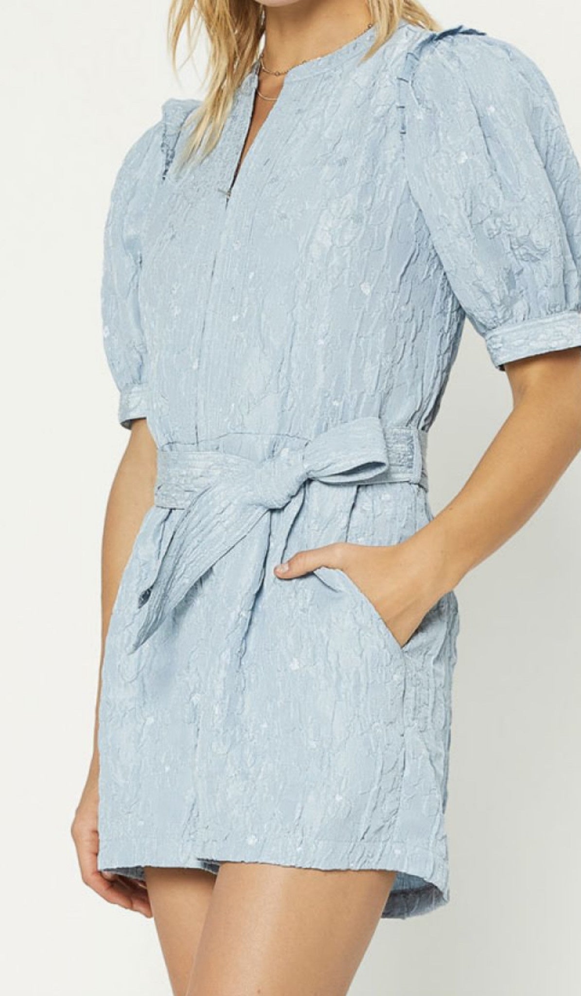 JACQUARD ZIP FRONT ROMPER