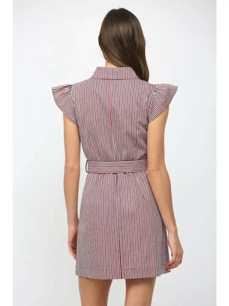 ELLA BUTTON DOWN MINI DRESS