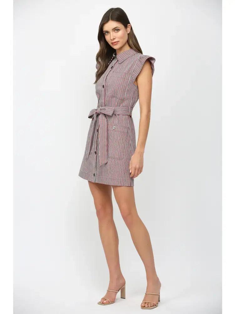 ELLA BUTTON DOWN MINI DRESS