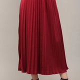 PLEATED MIDI SKIRT